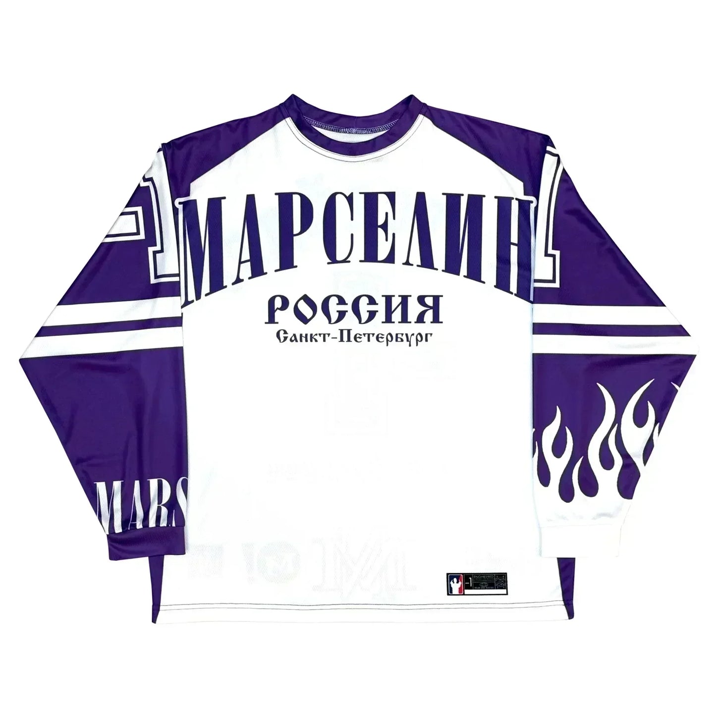 Y2k марселин Jersey Long Sleeves T-shirt Harajuku Vintage Streetwear Casual Baseball Jersey Casual Top Oversized Women Clothing