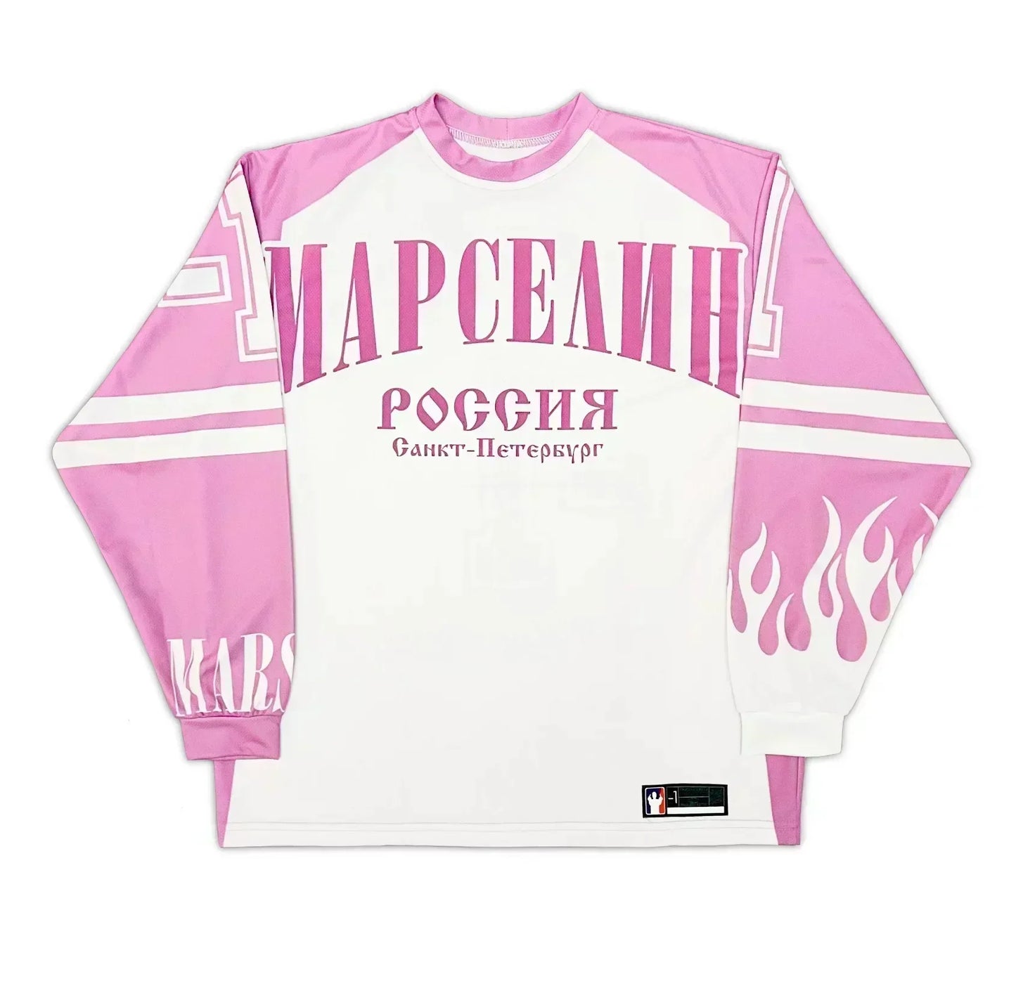 Y2k марселин Jersey Long Sleeves T-shirt Harajuku Vintage Streetwear Casual Baseball Jersey Casual Top Oversized Women Clothing