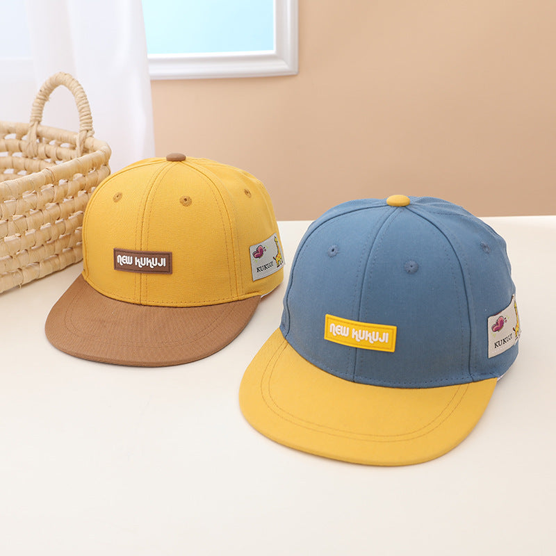 Children's English Hip Hop Colored Duck Tongue Hat