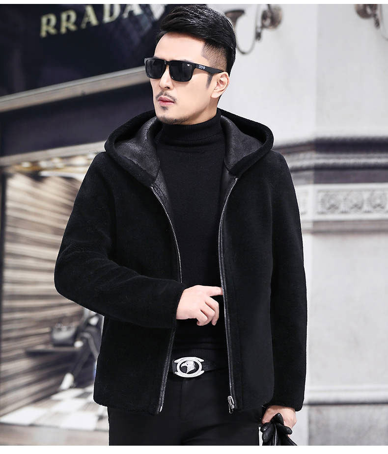 Sheep shearing jacket male double-sided