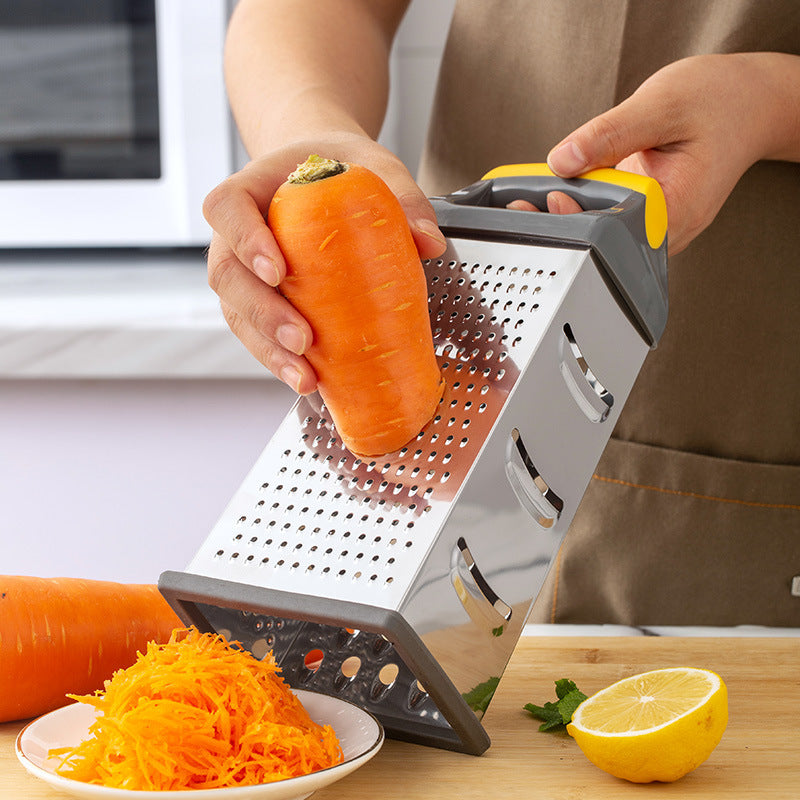 Stainless Steel Four-surface Paring Knife Multi-faceted Grater Vertical 9-inch Kitchen Tools