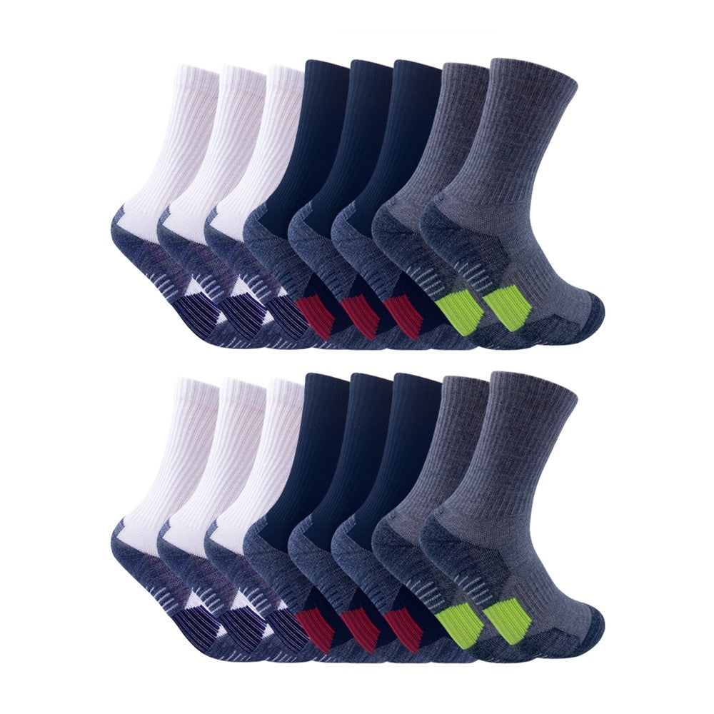 Unisex 8 Pairs Of Sports Socks, Basketball Socks - Durable, Breathable And Comfortable, Towel Sole Shock Absorption