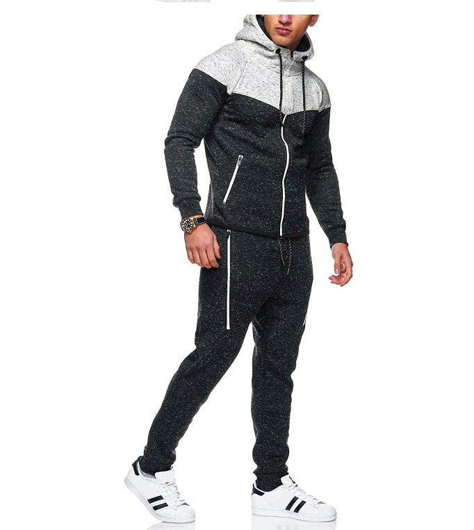 Patchwork suit sweater