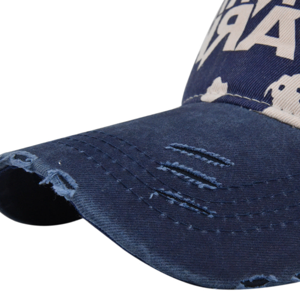 US Route 66 Embroidered Baseball Cap Three-dimensional Embroidery