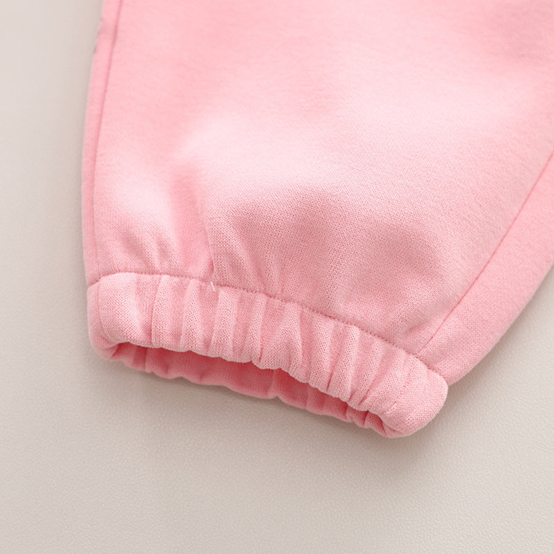 Boys Spring Clothing Long-sleeved Sweater Two-piece Set