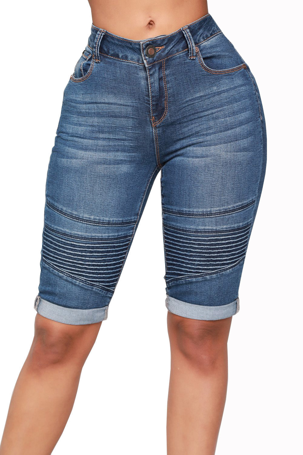 European And American Blue Women's Jeans