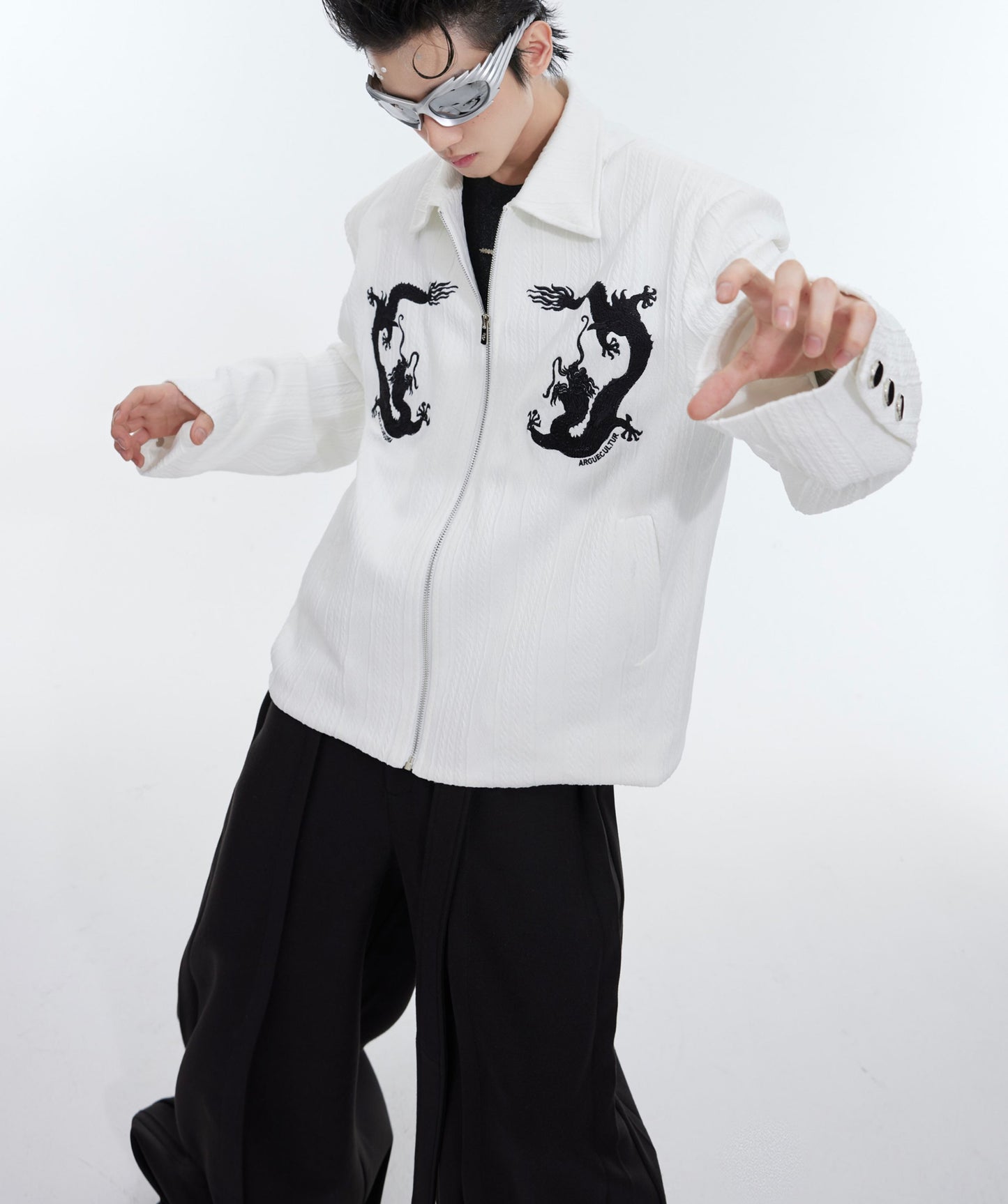 Heavy Deconstruction Texture Pit Pattern Jacket Jacket