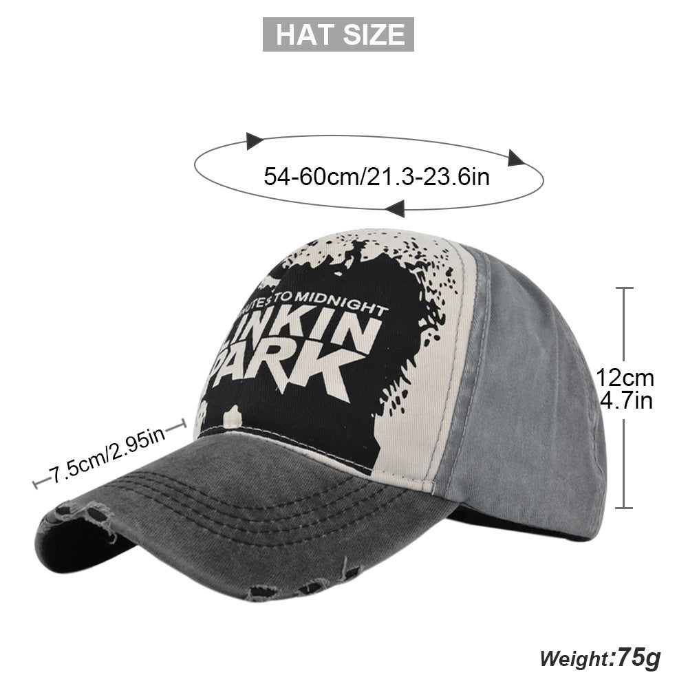 US Route 66 Embroidered Baseball Cap Three-dimensional Embroidery