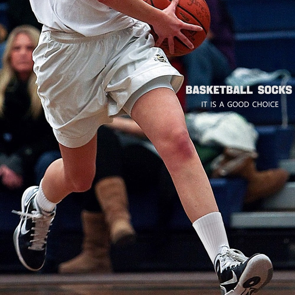 Unisex 8 Pairs Of Sports Socks, Basketball Socks - Durable, Breathable And Comfortable, Towel Sole Shock Absorption