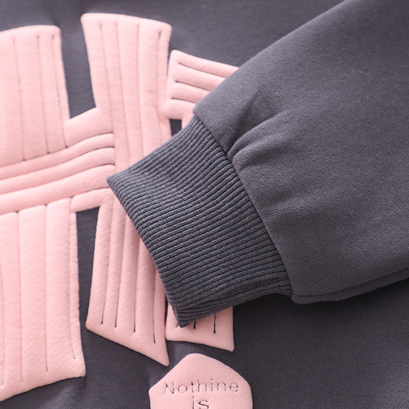 Boys Spring Clothing Long-sleeved Sweater Two-piece Set