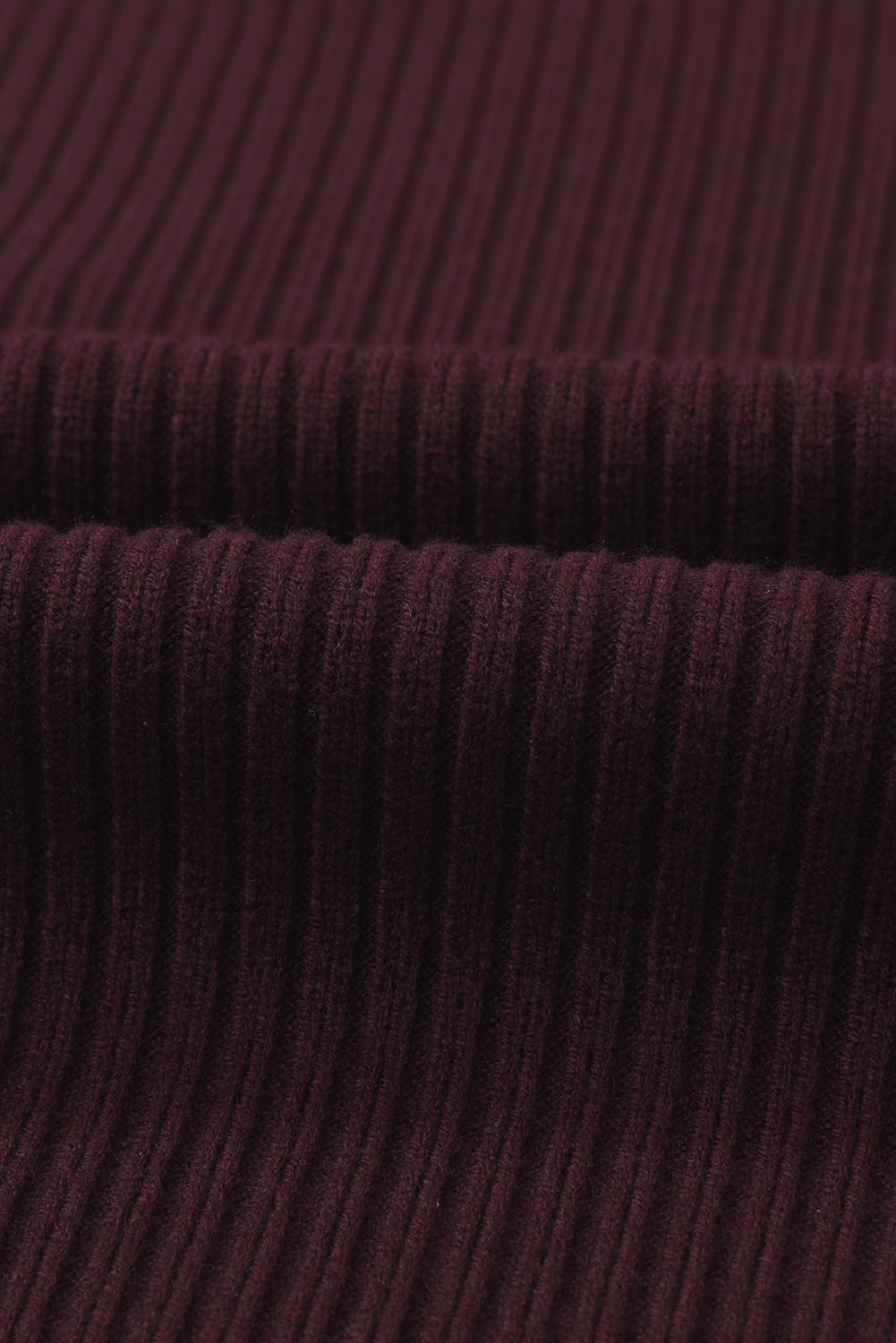 Mineral Red Patch Pocket Ribbed Knit Short Sleeve Sweater