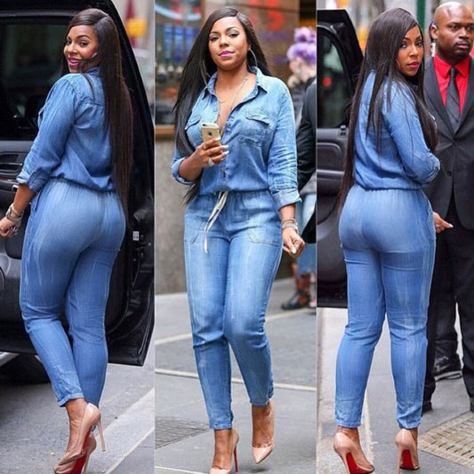 European and American hot fashion strap jeans