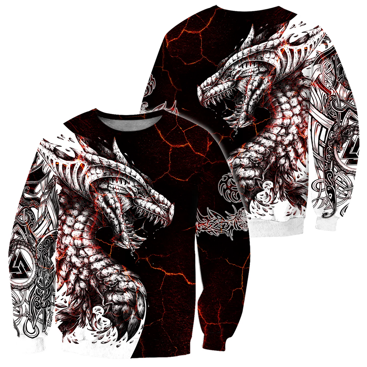 Black & White Tattoo Dragon 3D Printed Men Hoodies Sweatshirt Unisex Streetwear Zipper Pullover Casual Jacket Tracksuits KJ0192