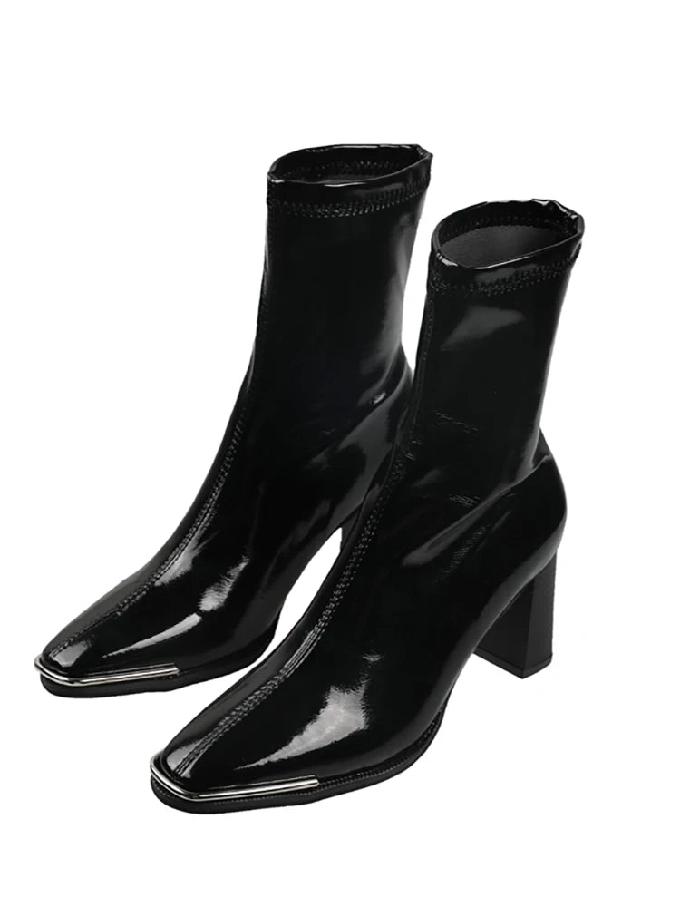 Women's shoes ankle boots 2020 autumn new thick heel high heel non-slip fashion casual motorcycle boots