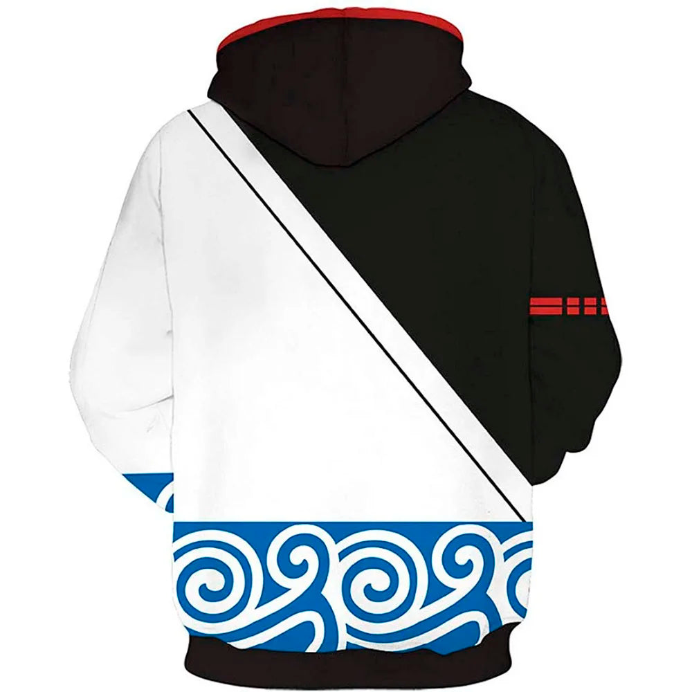 New  Autumn Winter 3D Printed Anime Gintama Men Women Sweatshirt Fashion Cosplay Zipper Men Hoodies Streetwear Jacket Hoodie