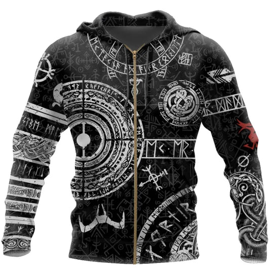 Odin Tattoo 3D Printed Men hoodies Harajuku Fashion Hooded Sweatshirt Autumn Unisex Street hoodie sudadera hombre WS-445