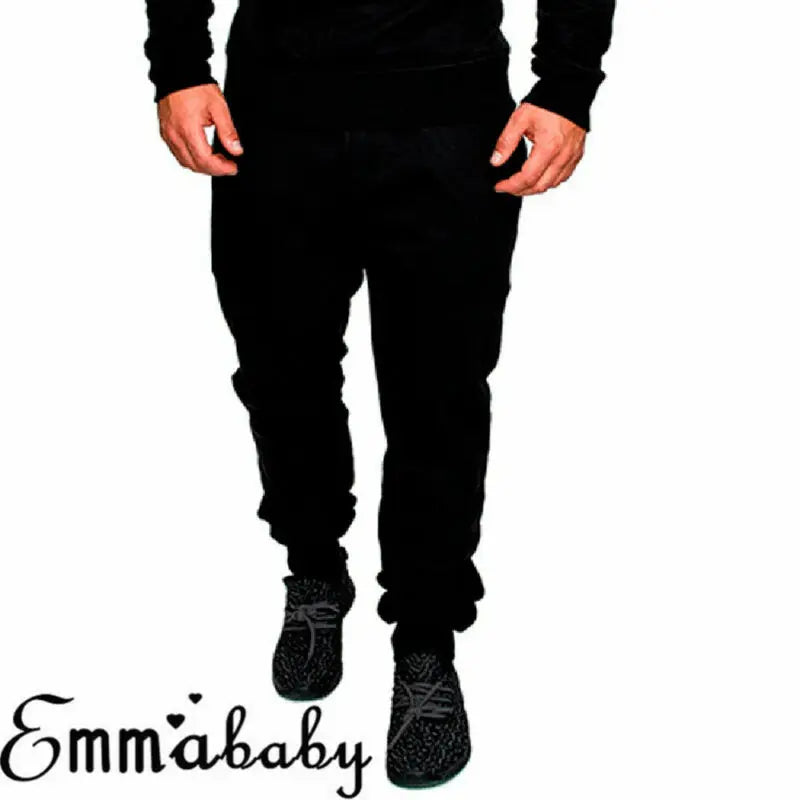 Men Plain Regular jogging suit Full Tracksuit Sweat Shirt Bottoms Top Fleece Men's solid color sports suit