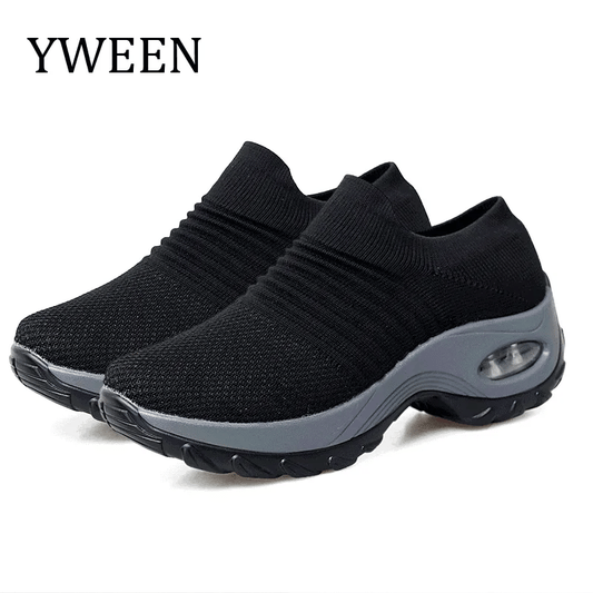 Hot Sale Women's Shoes Spring Ladies Wedges Casual Shoes Woman Trainers Comfort Femal Height Increasing Women Platform SneakersI7