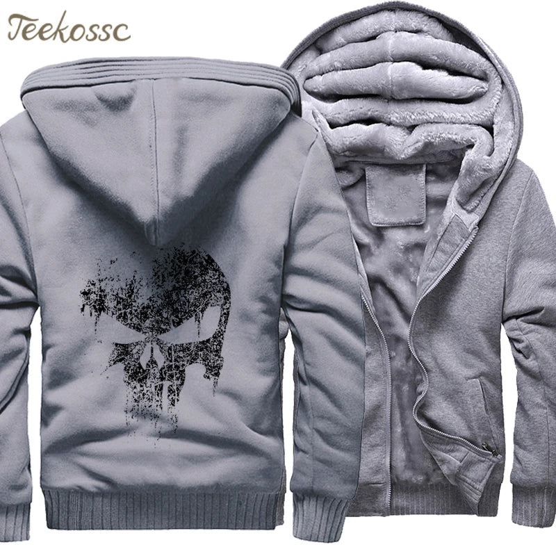 Hero   Sweatshirts Men 2021 New Winter Fleece Print Thick Hoodies Jacket Hoddie Streetwear Hip Hop Male