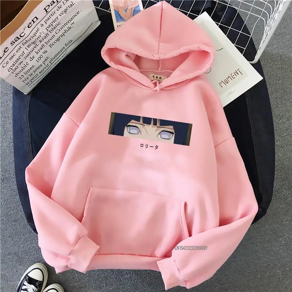 Hinata Hoodie Japanese INS Hinata Anime Printing Loose Sweatshirts Streetwear Men Womens Oversized Hoodies