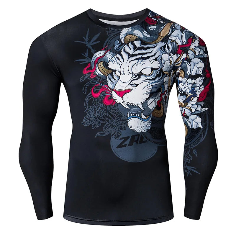 Men's Sweatshirt T-Shirt Funny Chinese Style Dragon 3D T-Shirt Fashion Hip Hop Party Brand Clothing Men's Fitness Clothing
