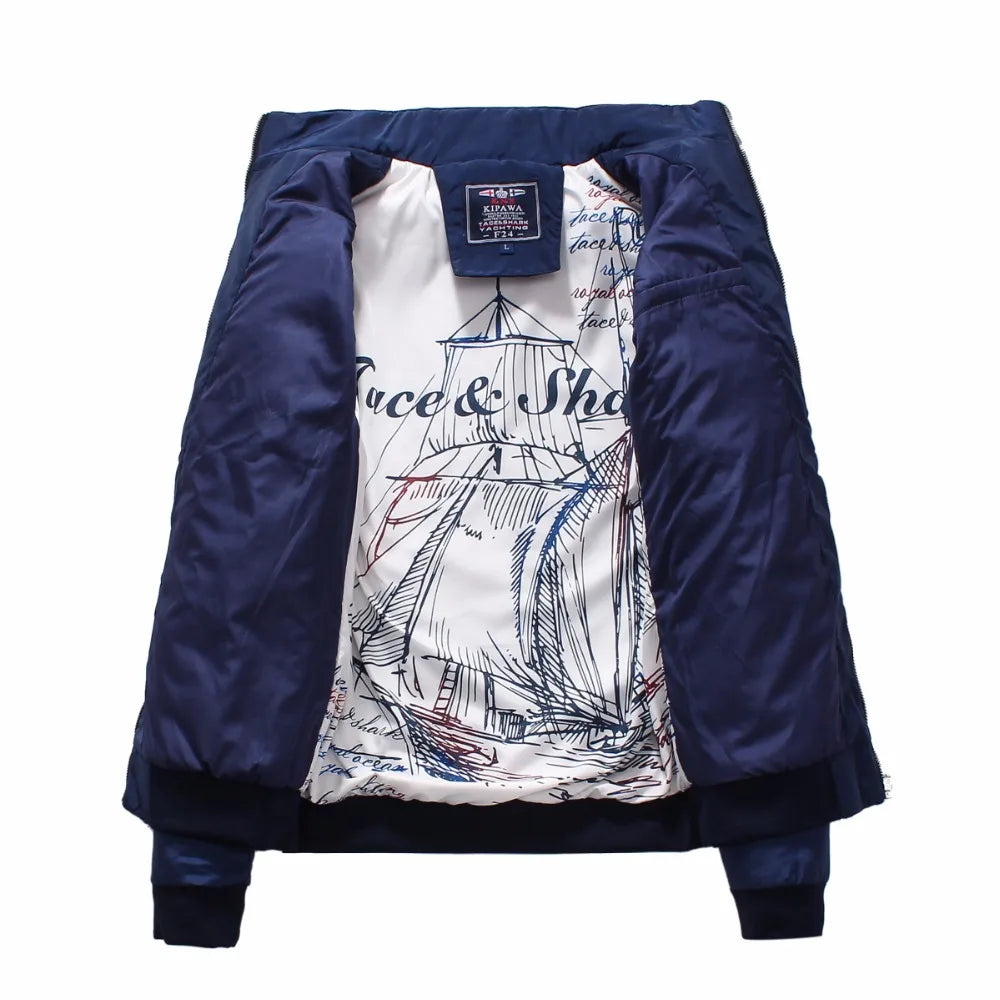 Original Brand Mens Jackets And Coats Luxury Tace & Shark Embroidery Jacket  Male Clothing Spring Autumn Mens jackets