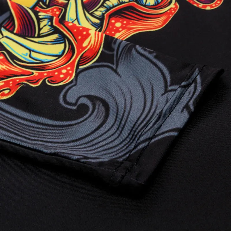 Men's Sweatshirt T-Shirt Funny Chinese Style Dragon 3D T-Shirt Fashion Hip Hop Party Brand Clothing Men's Fitness Clothing