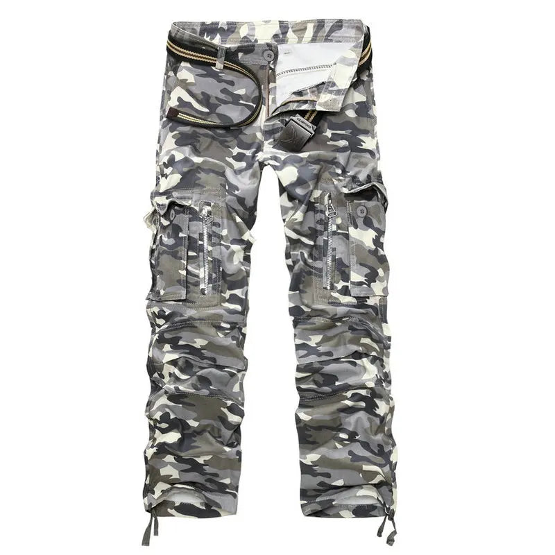 Good Quality Military Camo Cargo Pants Men Hot Camouflage Cotton Workout Men Trousers Spring Autumn