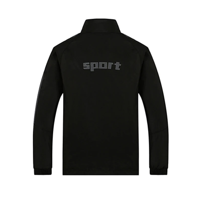 New Men's Set Spring Autumn Men Sportswear 2 Piece Set Sporting Suit Jacket+Pant Sweatsuit Male Clothing Tracksuit Size L-5XL