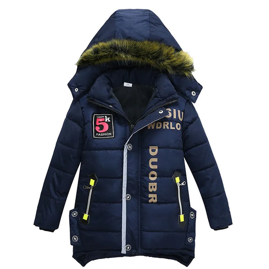 3-6year 2018 Boys Winter coats&Jacket kids Casual jackets Boys thick Winter jacket Boy infant overcoat Coat Kids clothes hooded