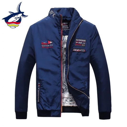 Original Brand Mens Jackets And Coats Luxury Tace & Shark Embroidery Jacket  Male Clothing Spring Autumn Mens jackets