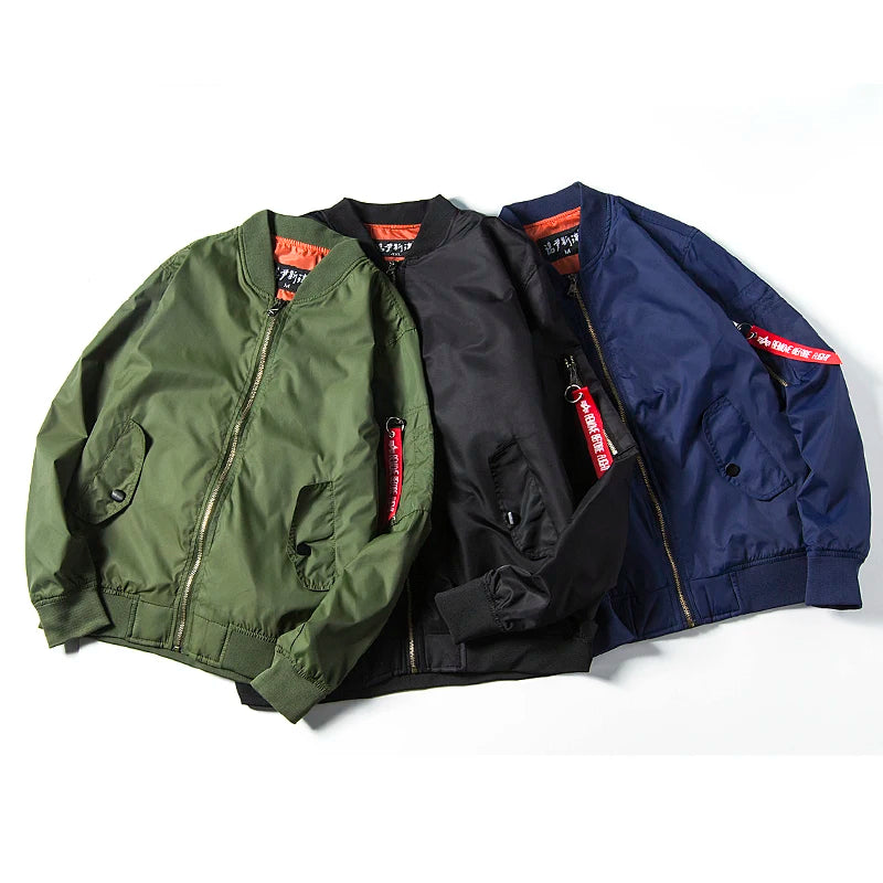 DIMUSI Autumn Bomber Jackets Men Air Force One jacket jaqueta mens causal Amry Pilot bomber jacket polo Jackets mens Clothing