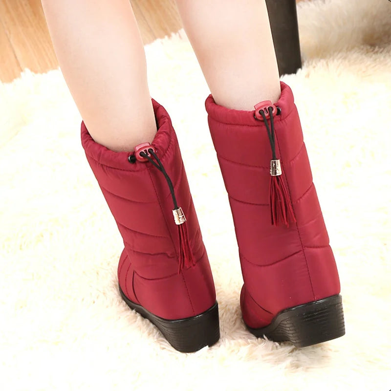 Women Boots Women's Winter Shoes Keep Warm Shoes Woman Waterproof Ladies Snow Boots For Women Winter Boots Heels Botas Mujer