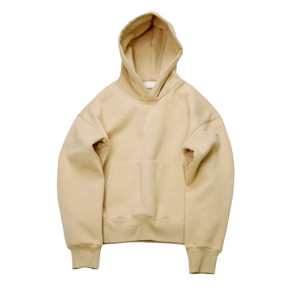 QoolXCWear Very good quality nice hip hop hoodies with fleece WARM winter mens kanye west hoodie sweatshirt swag solid  pullover