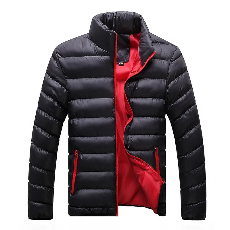 Winter Jacket Men 2023 Fashion Stand Collar Male Parka Jacket Mens Solid Thick Jackets and Coats Man Winter Parkas M-6XL
