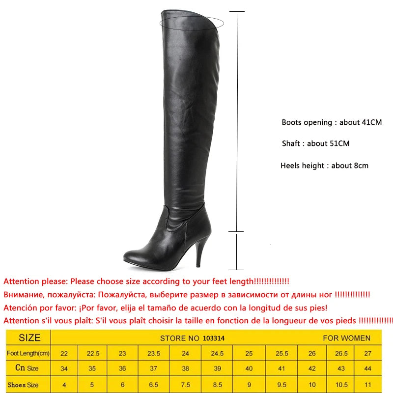 Karinluna Classic dropship large sizes 47 thin high heels Women's Shoes Woman 2019 sexy party women knee-high boots woman
