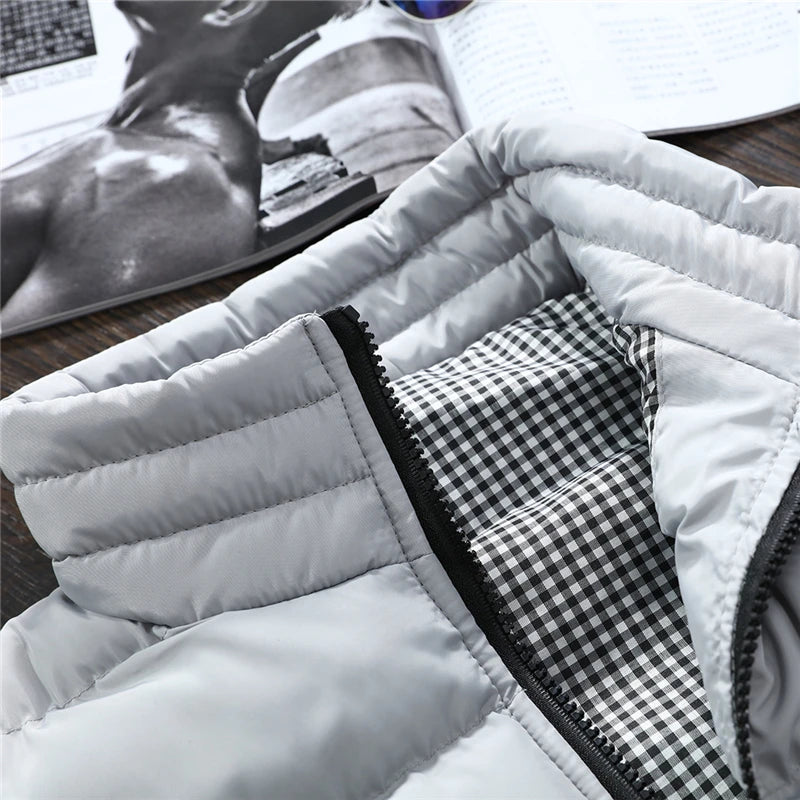 Vest Men New Stylish Autumn Vests Winter Warm Sleeveless Jacket Army Waistcoat Mens Vest Fashion Casual Coats Mens Plus size 5XL