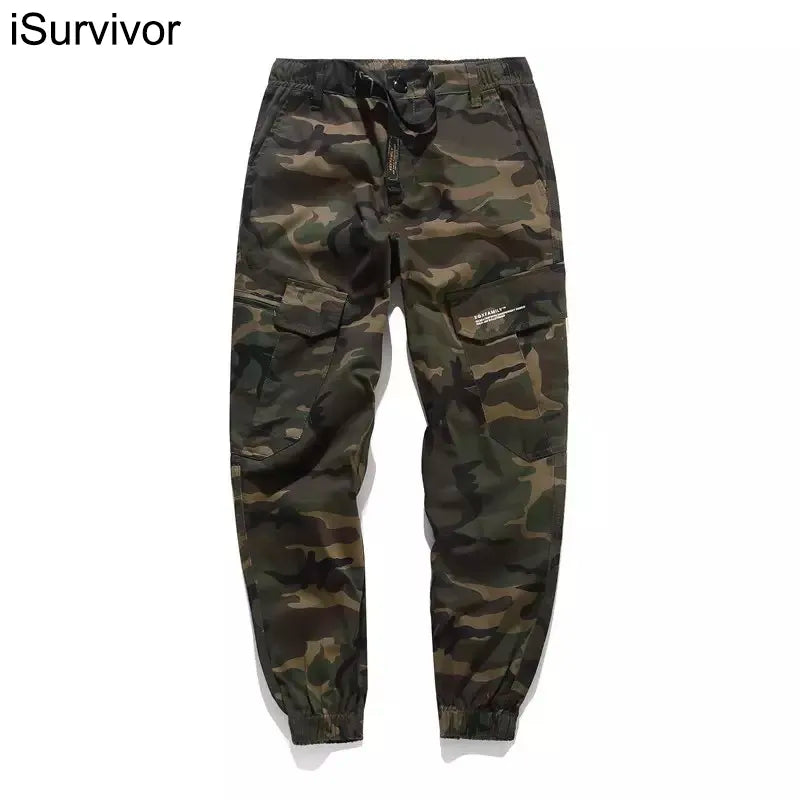 Fashion Classic Army Pants High Street Cotton Jeans Men Jogger Pants Brand Designer Big Pocket Military Cargo Pants Men Jeans