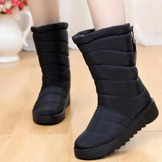 2020 Snow Ankle Boots Women Comfortable Boots For Woman Slip On Tassel Women's Shoes Waterproof Female Shoes Chaussures Femme