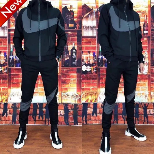 Men's suits autumn winter cotton clothes suit man sports fashion sweatshirt
