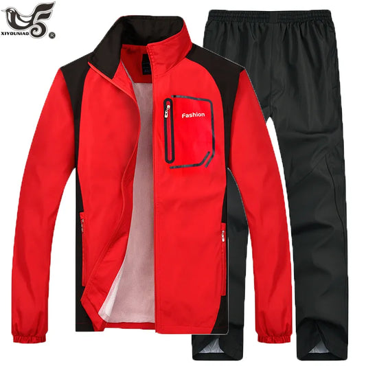 Tracksuit Men Two Piece Clothing Sets Casual Jacket+Pants 2PCS male`s Basketball Track Suit Sportswear Jogging Sweatsuits men