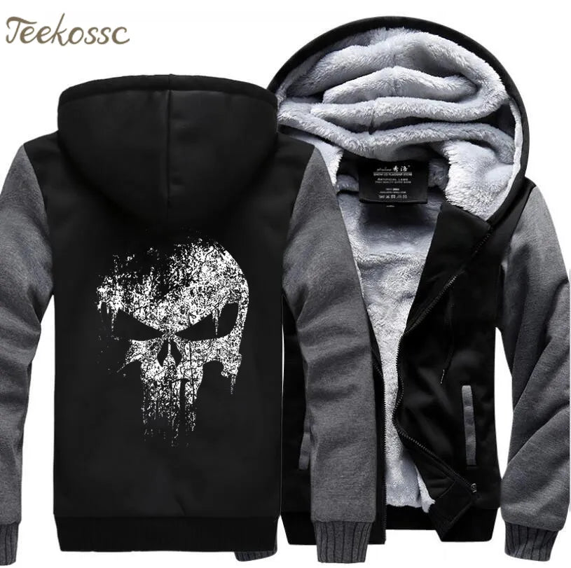 Hero   Sweatshirts Men 2021 New Winter Fleece Print Thick Hoodies Jacket Hoddie Streetwear Hip Hop Male