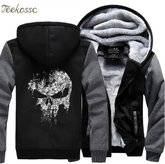 Hero   Sweatshirts Men 2021 New Winter Fleece Print Thick Hoodies Jacket Hoddie Streetwear Hip Hop Male