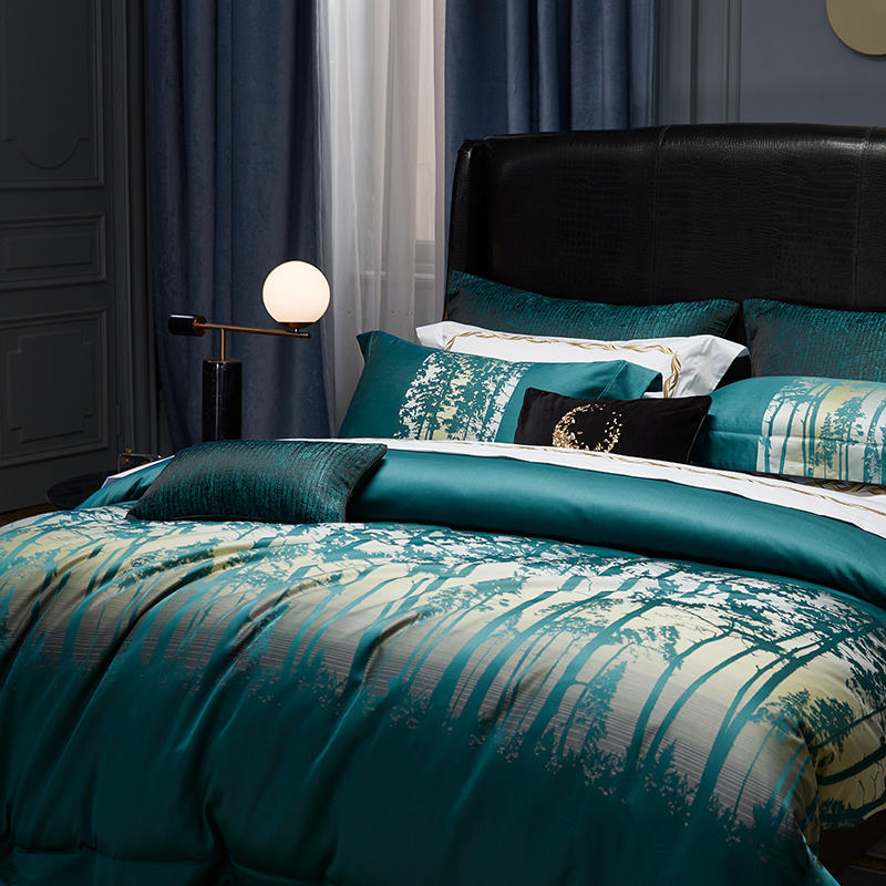 All Cotton Pure Cotton Yarn-dyed Jacquard Household Four-piece Set