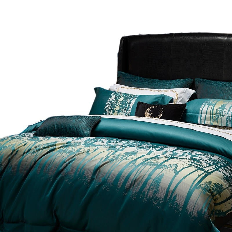 All Cotton Pure Cotton Yarn-dyed Jacquard Household Four-piece Set