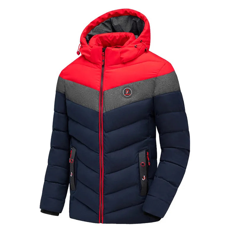 Windbreakker Jackets For Men Winter Men's Clothes Male 2023 Coat Parkas Wind-Resistant Keep Warm Outdoors Thick