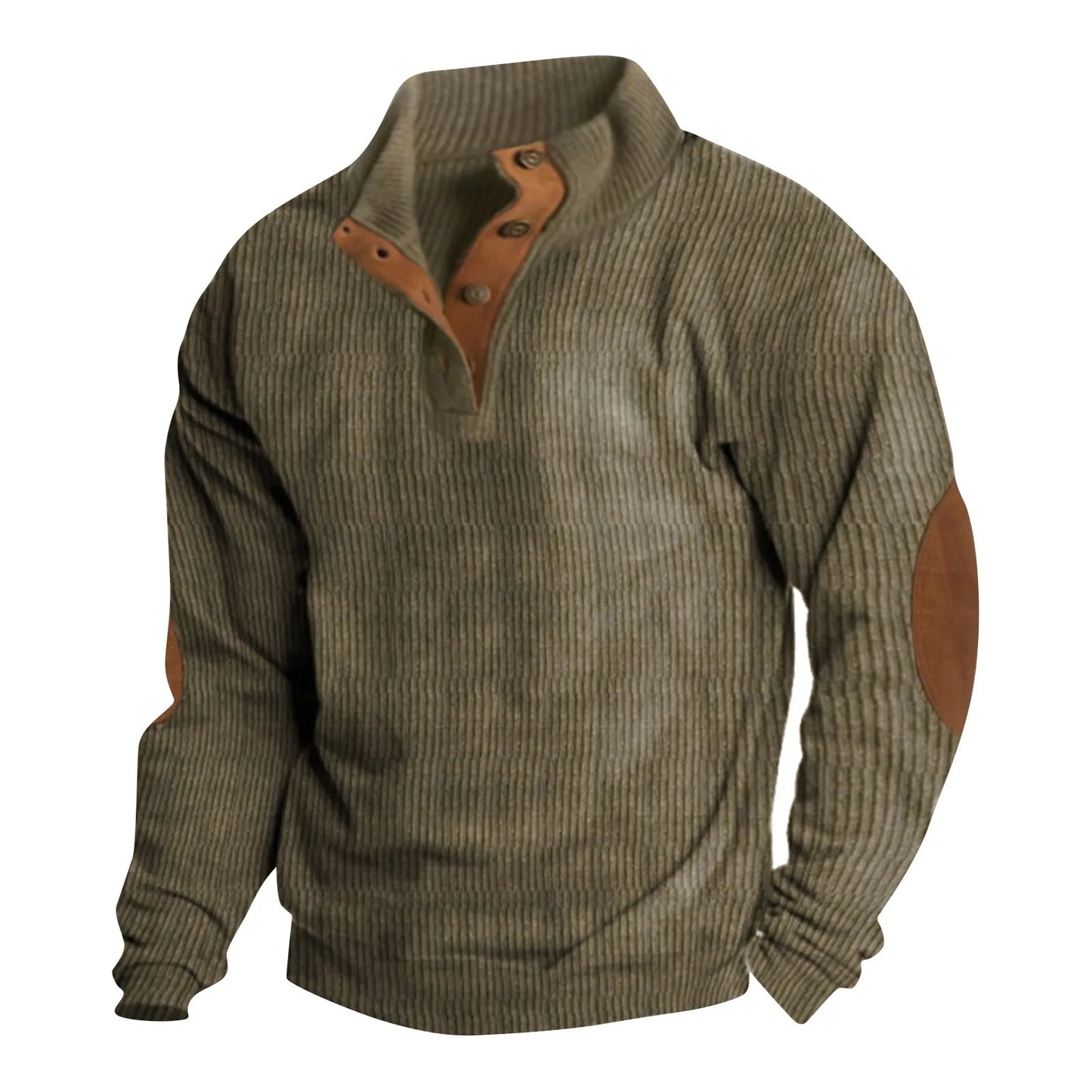 Men‘s Versatile Sweater Spring And Autumn style Standing Collar  Pullover Long-sleeved Sweater Fashionable Casual Sweater