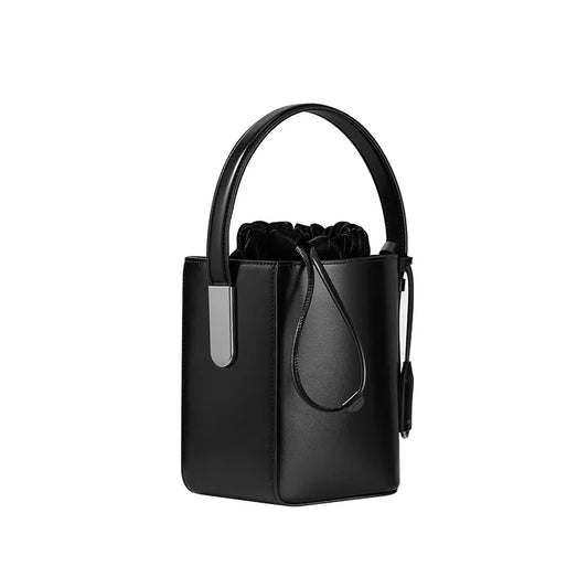 Ins Style Women's Handbag Split Into Two Bags High-end Creative Designer Shoulder Bags Cross-hand Genuine Leather Bucket Bag