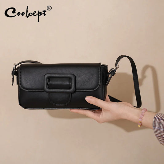 Coolcept 2023 New Women's Bags High Quality Street Style Armpit Shoulder Bag Fashion Buckle Casual Zipper Handbag Candy Color