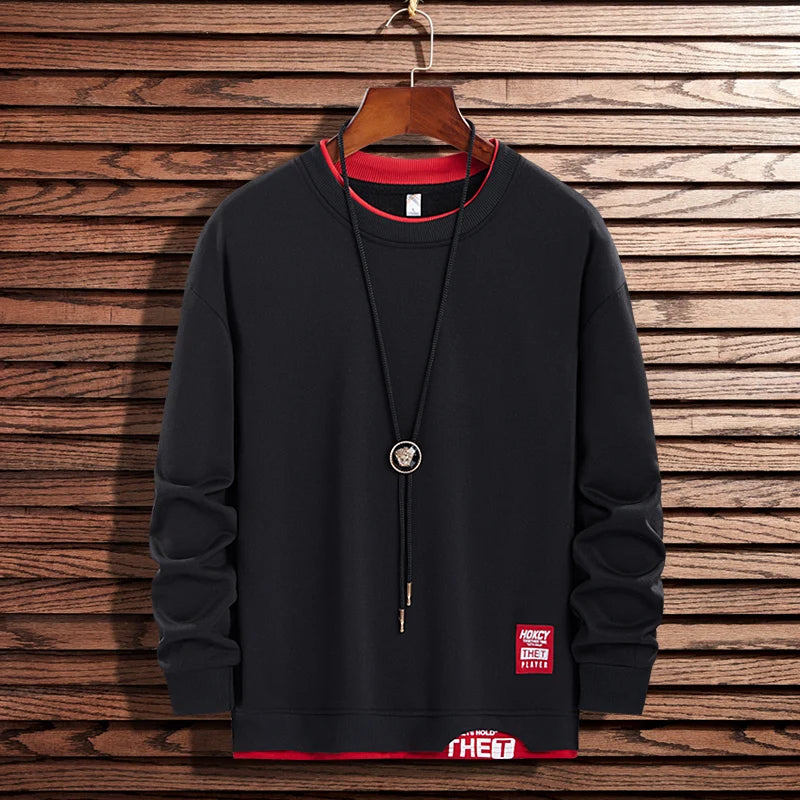 Fashion Brand Hip Hop Men Hoodies 2022 Autumn Mens Sweatshirts New Casual Solid Pullover Street Wear Clothing Mens Harajuku Tops